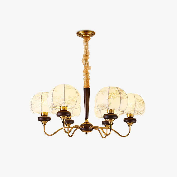 Mushroom Fabric Chandelier - Vakkerlight