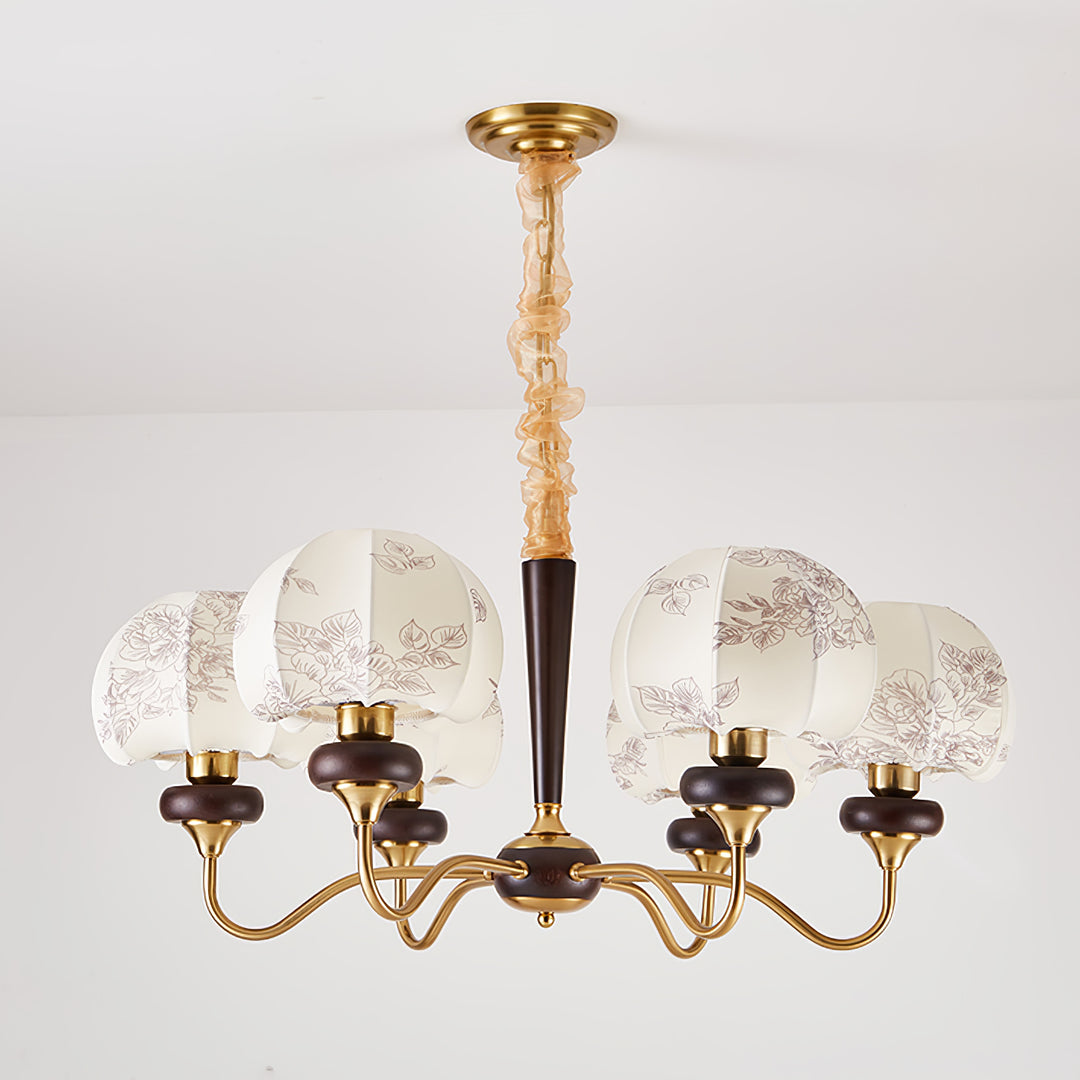 Mushroom Fabric Chandelier - Vakkerlight