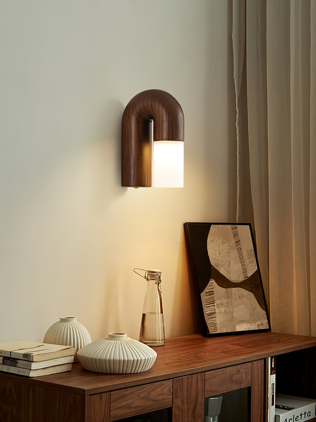 Arcus Wood Wall Lamp - Vakkerlight