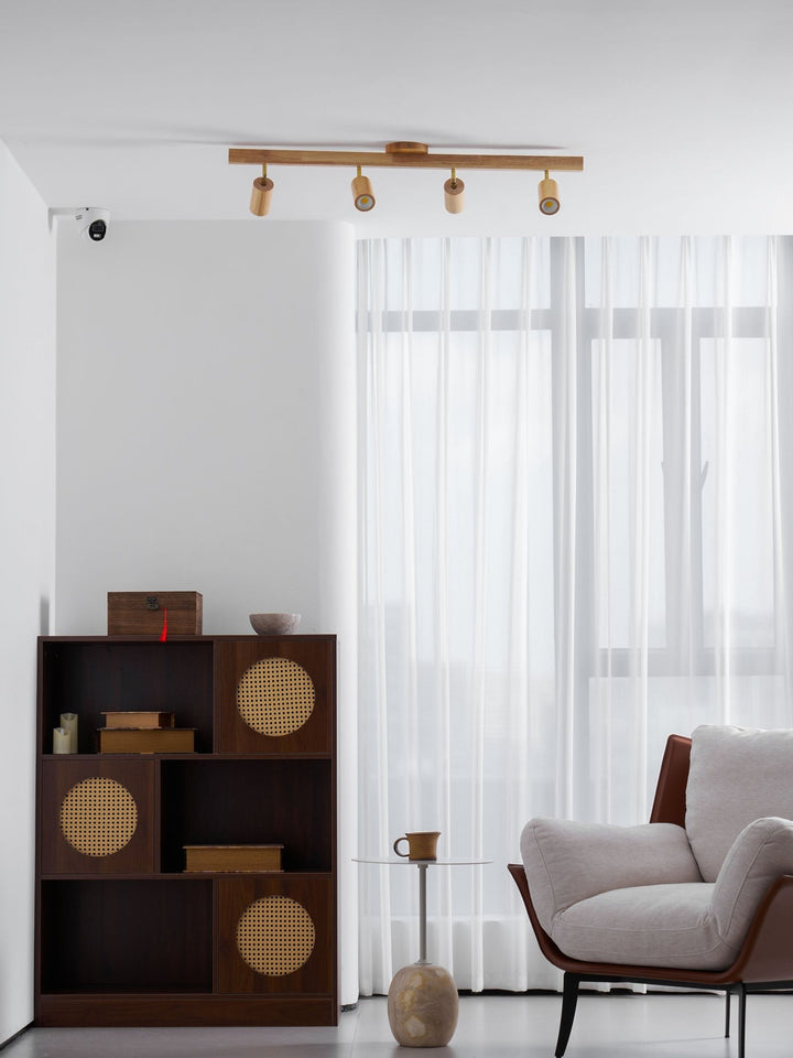 Natural Wood Beam Spotlight Light - Vakkerlight