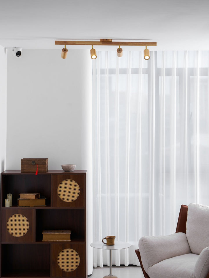 Natural Wood Beam Spotlight Light - Vakkerlight