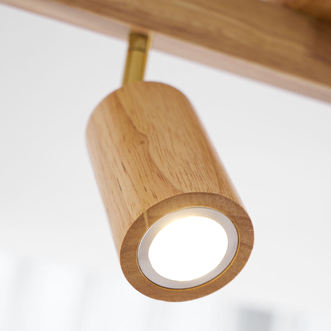 Natural Wood Beam Spotlight Light - Vakkerlight