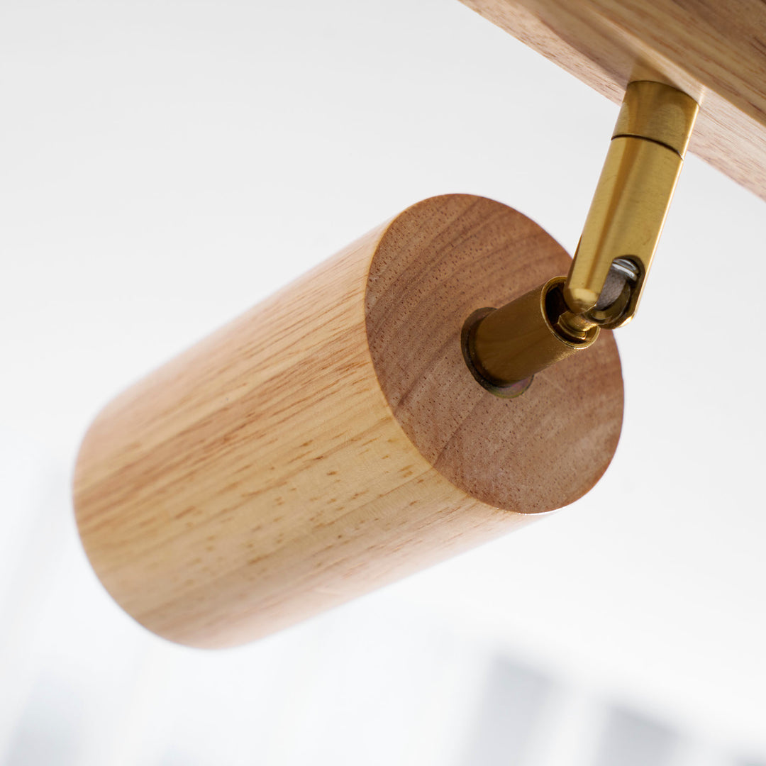 Natural Wood Beam Spotlight Light - Vakkerlight