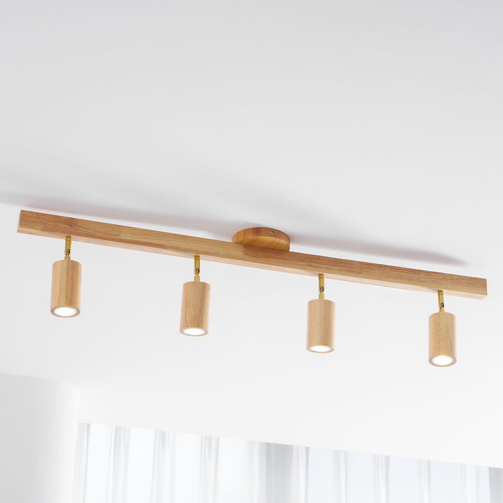 Natural Wood Beam Spotlight Light - Vakkerlight