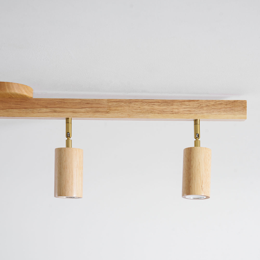 Natural Wood Beam Spotlight Light - Vakkerlight