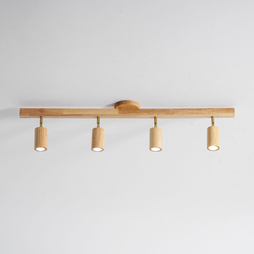 Natural Wood Beam Spotlight Light - Vakkerlight