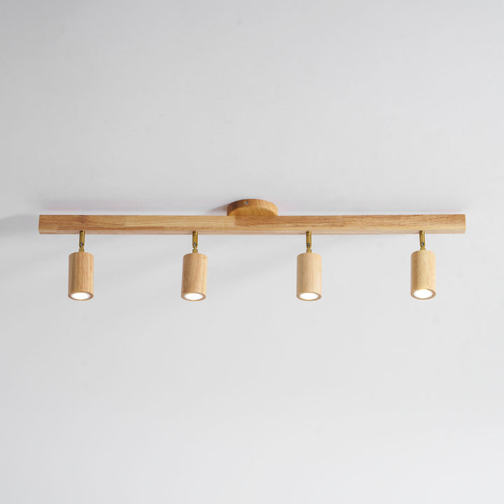 Natural Wood Beam Spotlight Light - Vakkerlight