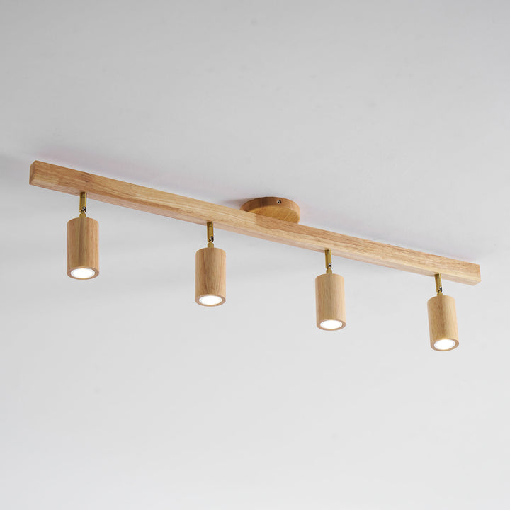 Natural Wood Beam Spotlight Light - Vakkerlight