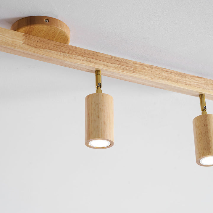Natural Wood Beam Spotlight Light - Vakkerlight