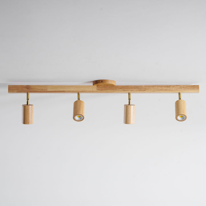 Natural Wood Beam Spotlight Light - Vakkerlight