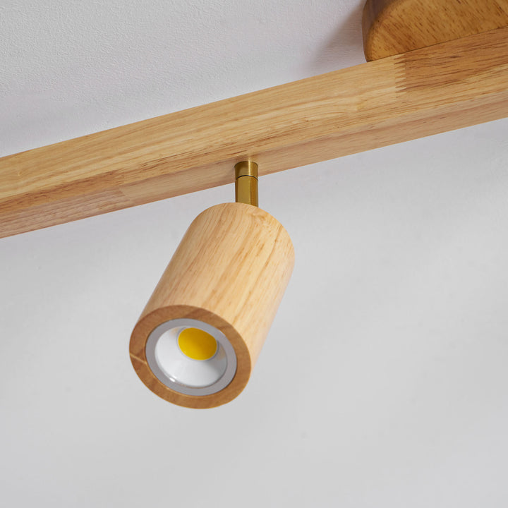 Natural Wood Beam Spotlight Light - Vakkerlight