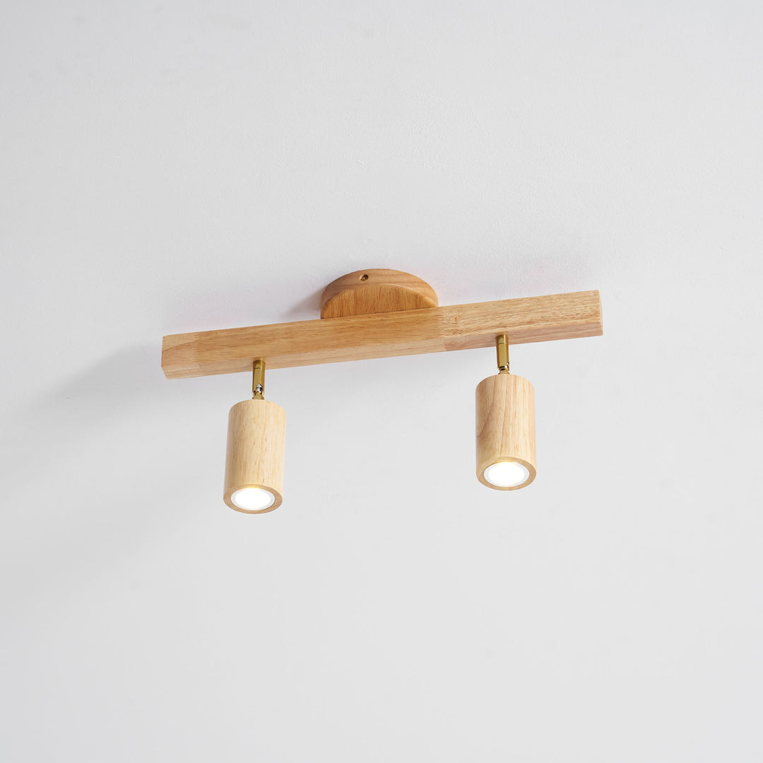 Natural Wood Beam Spotlight Light - Vakkerlight