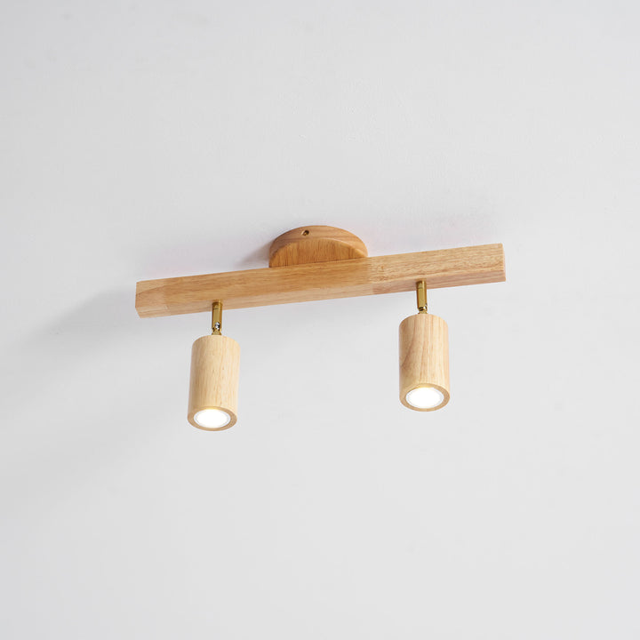 Natural Wood Beam Spotlight Light - Vakkerlight