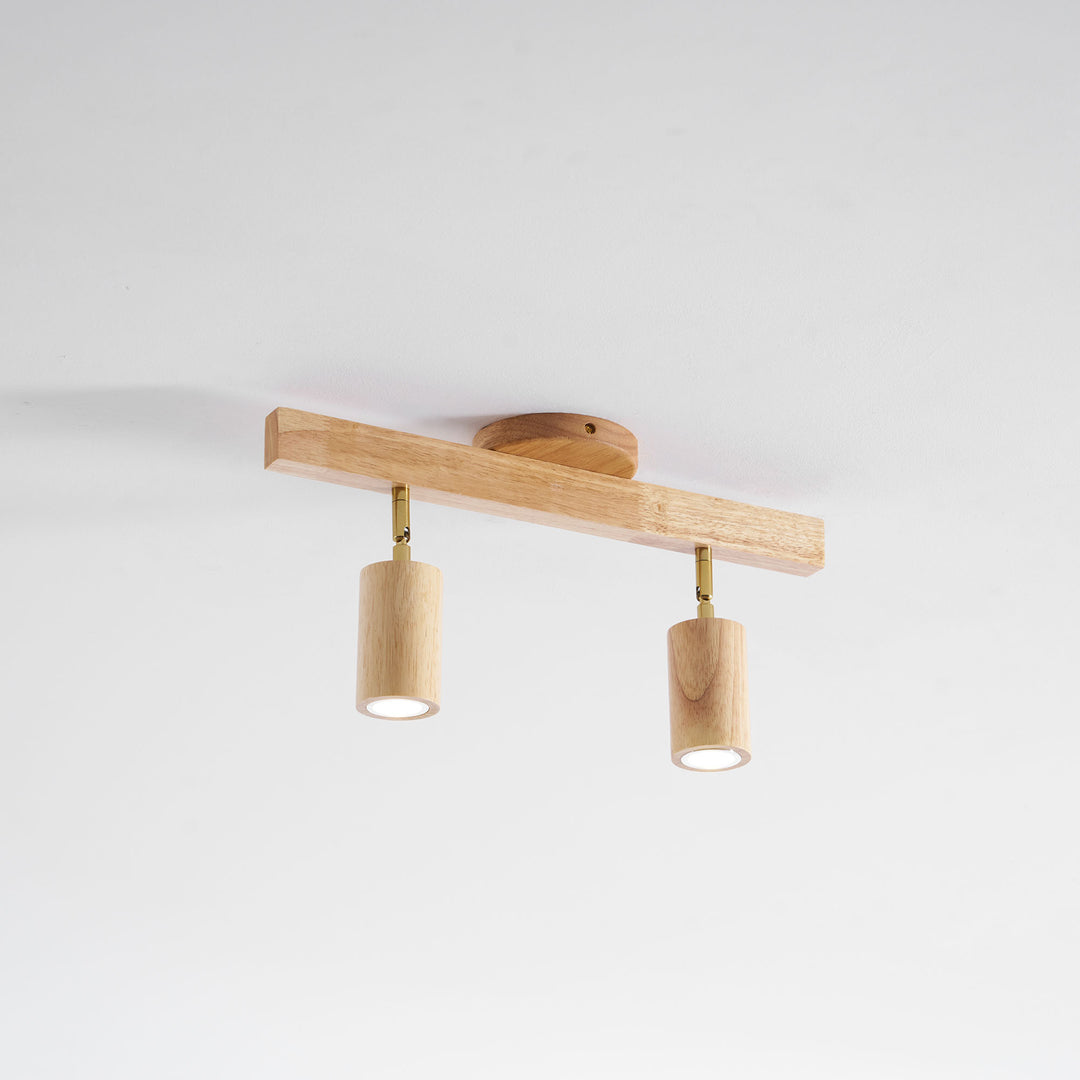 Natural Wood Beam Spotlight Light - Vakkerlight