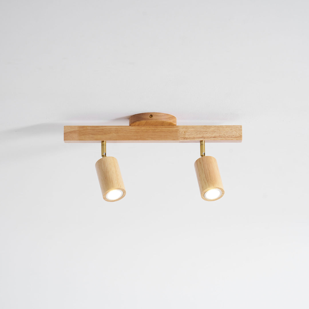 Natural Wood Beam Spotlight Light - Vakkerlight