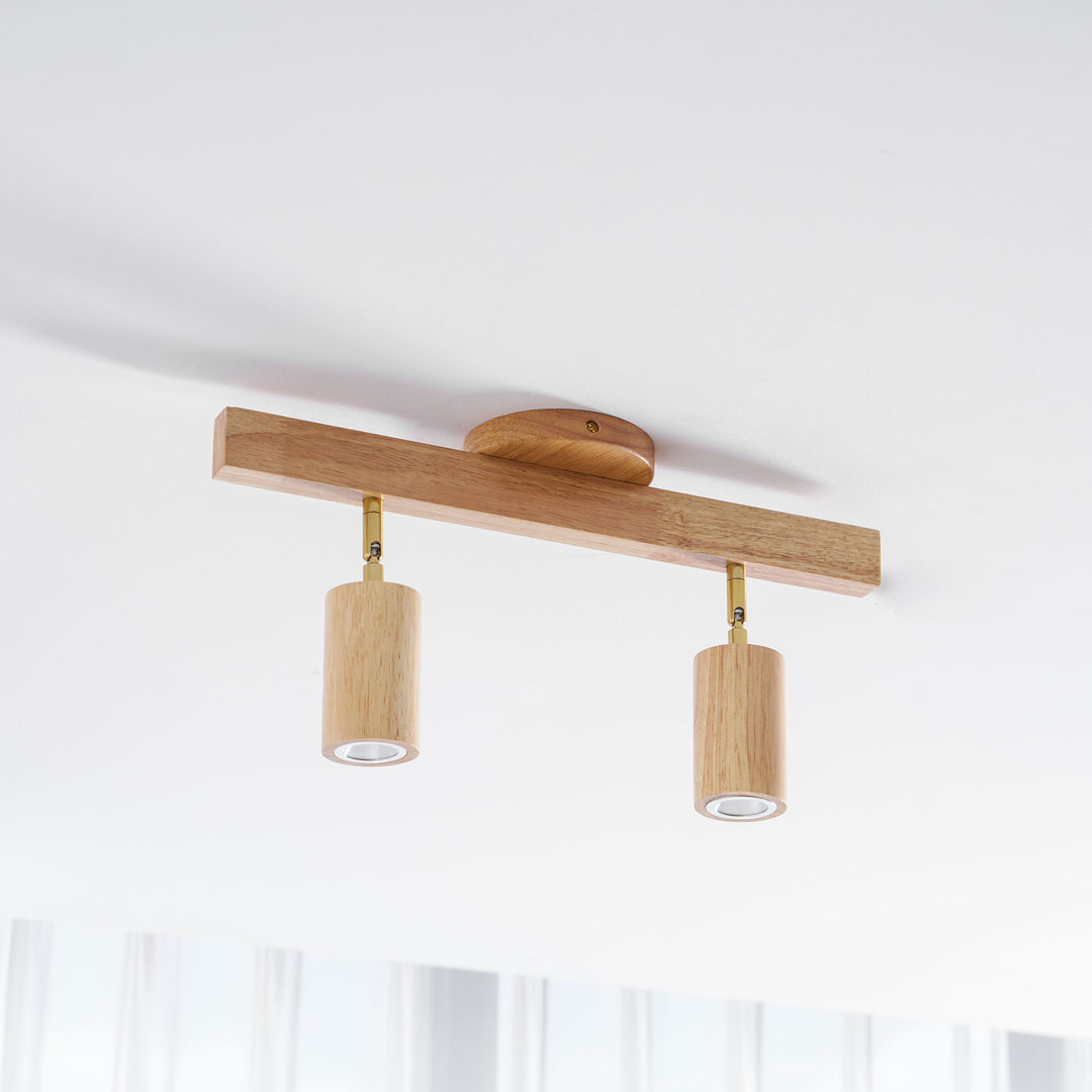 Natural Wood Beam Spotlight Light - Vakkerlight