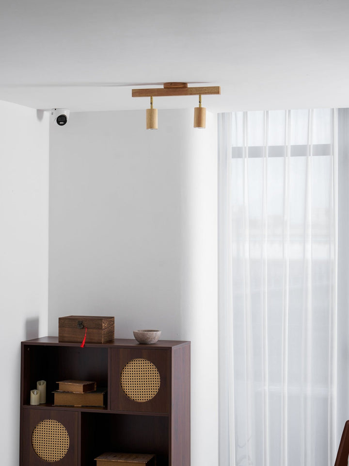 Natural Wood Beam Spotlight Light - Vakkerlight