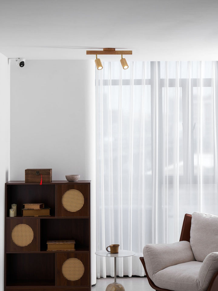 Natural Wood Beam Spotlight Light - Vakkerlight