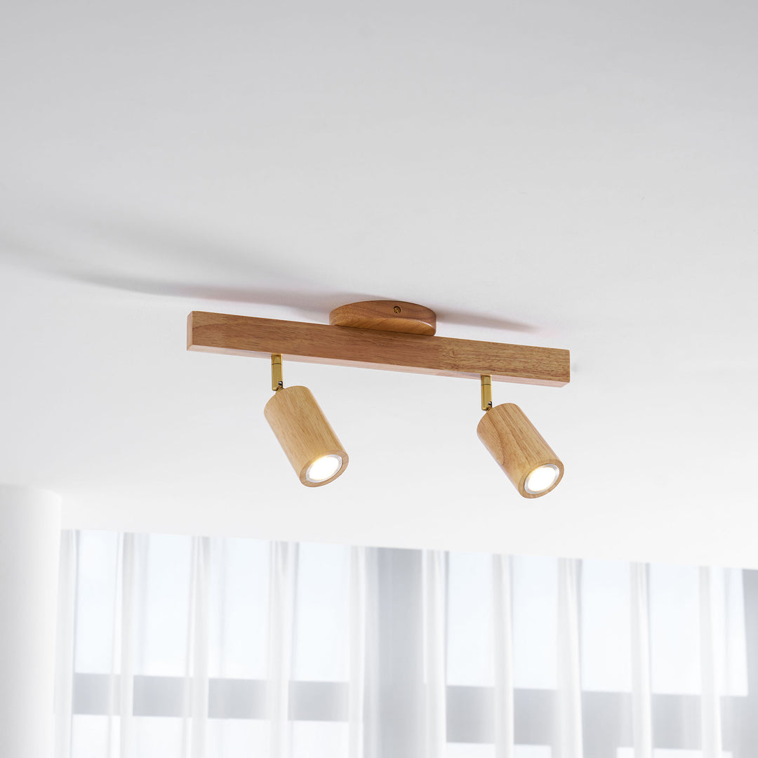 Natural Wood Beam Spotlight Light - Vakkerlight