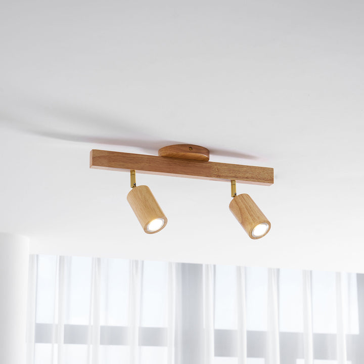 Natural Wood Beam Spotlight Light - Vakkerlight