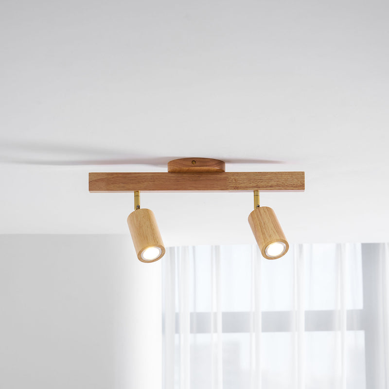 Natural Wood Beam Spotlight Light