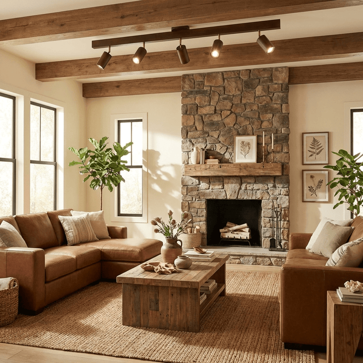 Natural Wood Beam Spotlight Light - Vakkerlight