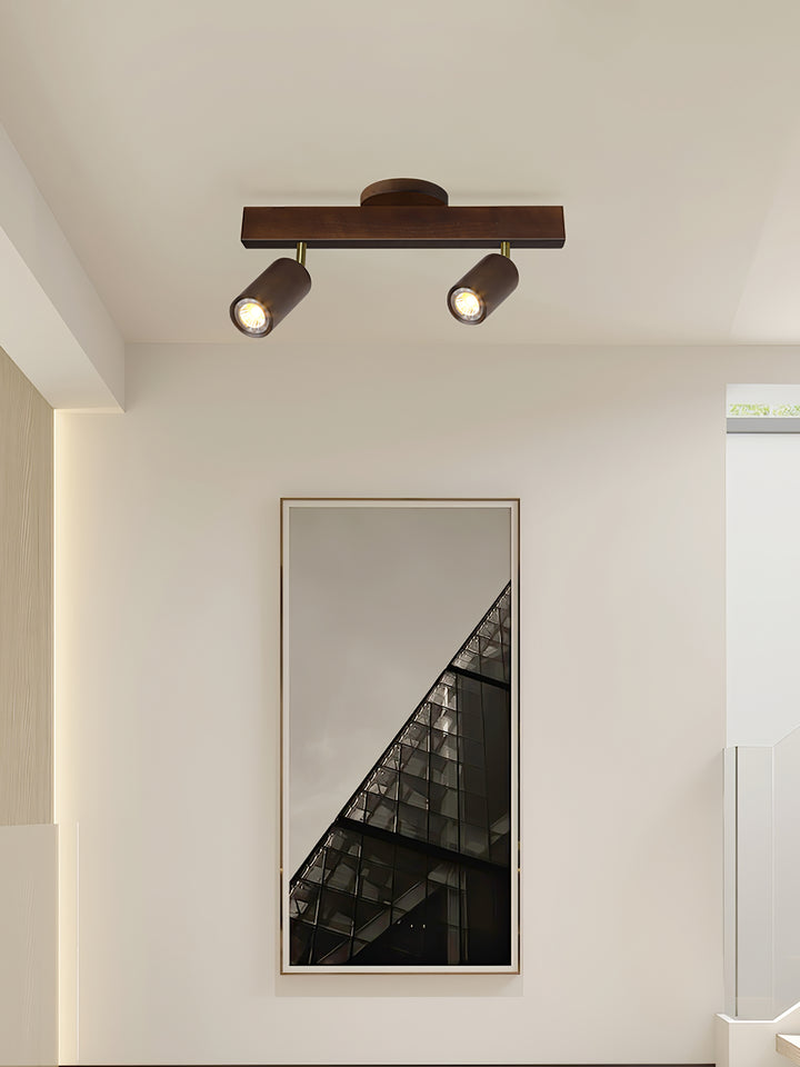 Natural Wood Beam Spotlight Light - Vakkerlight