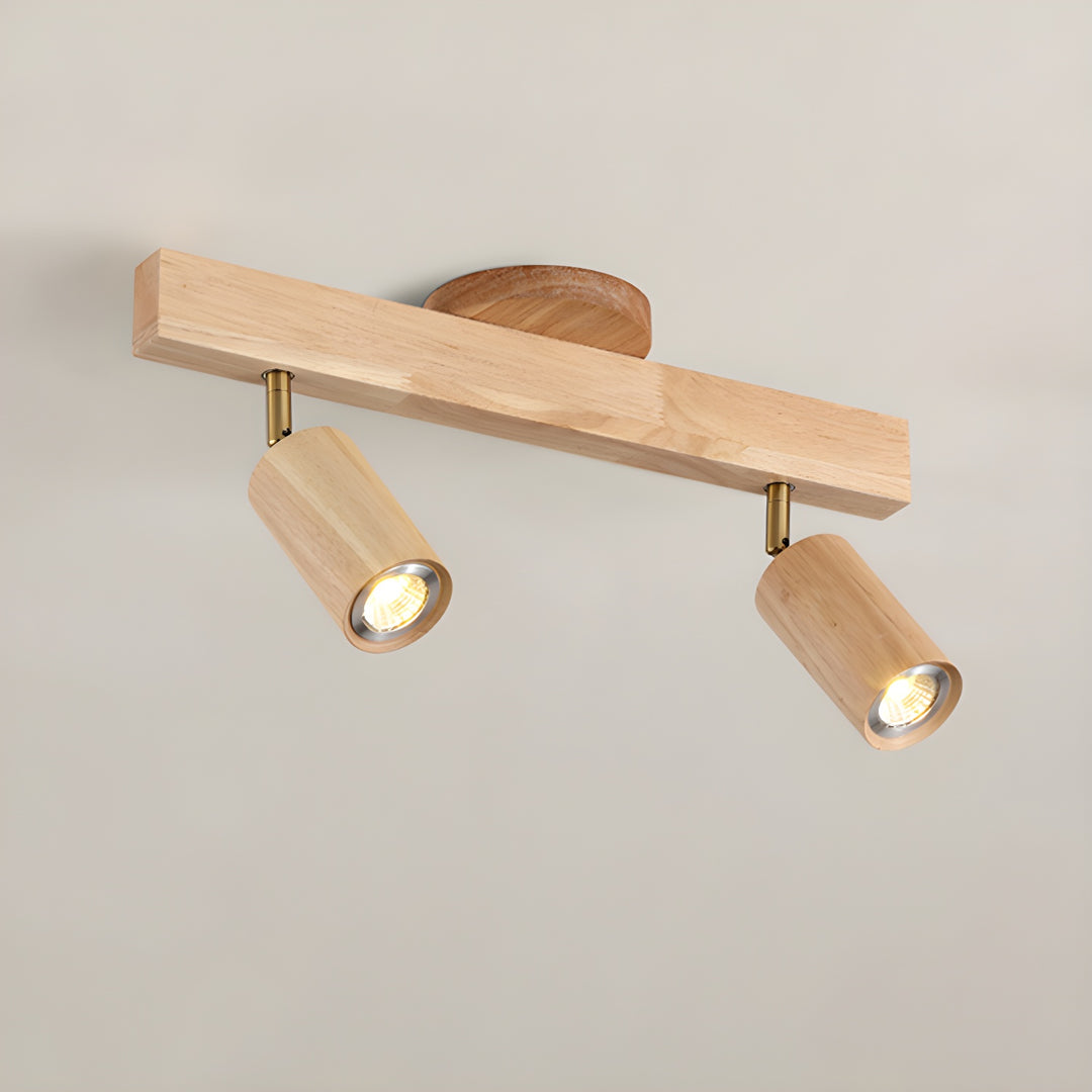 Natural Wood Beam Spotlight Light - Vakkerlight