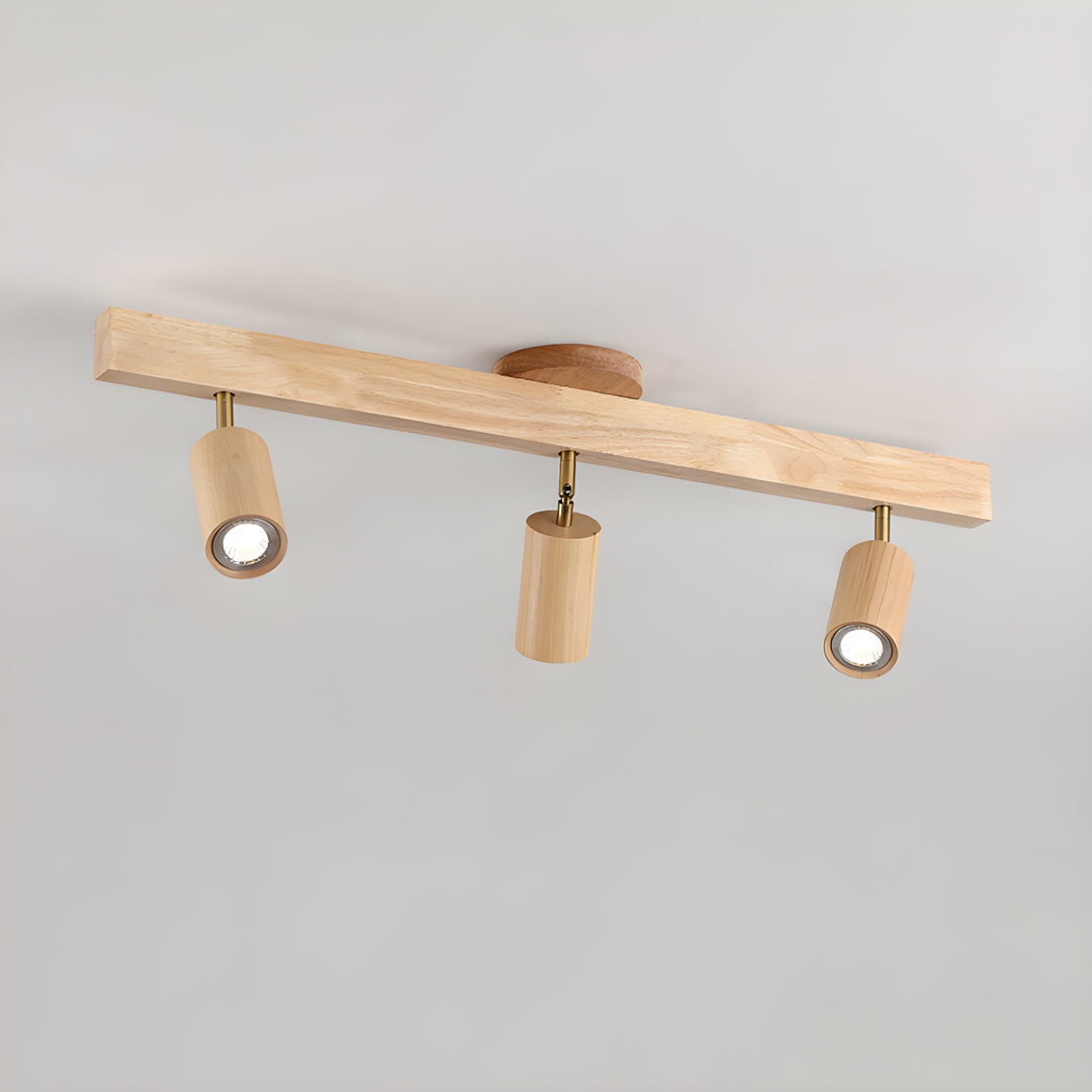 Natural Wood Beam Spotlight Light - Vakkerlight