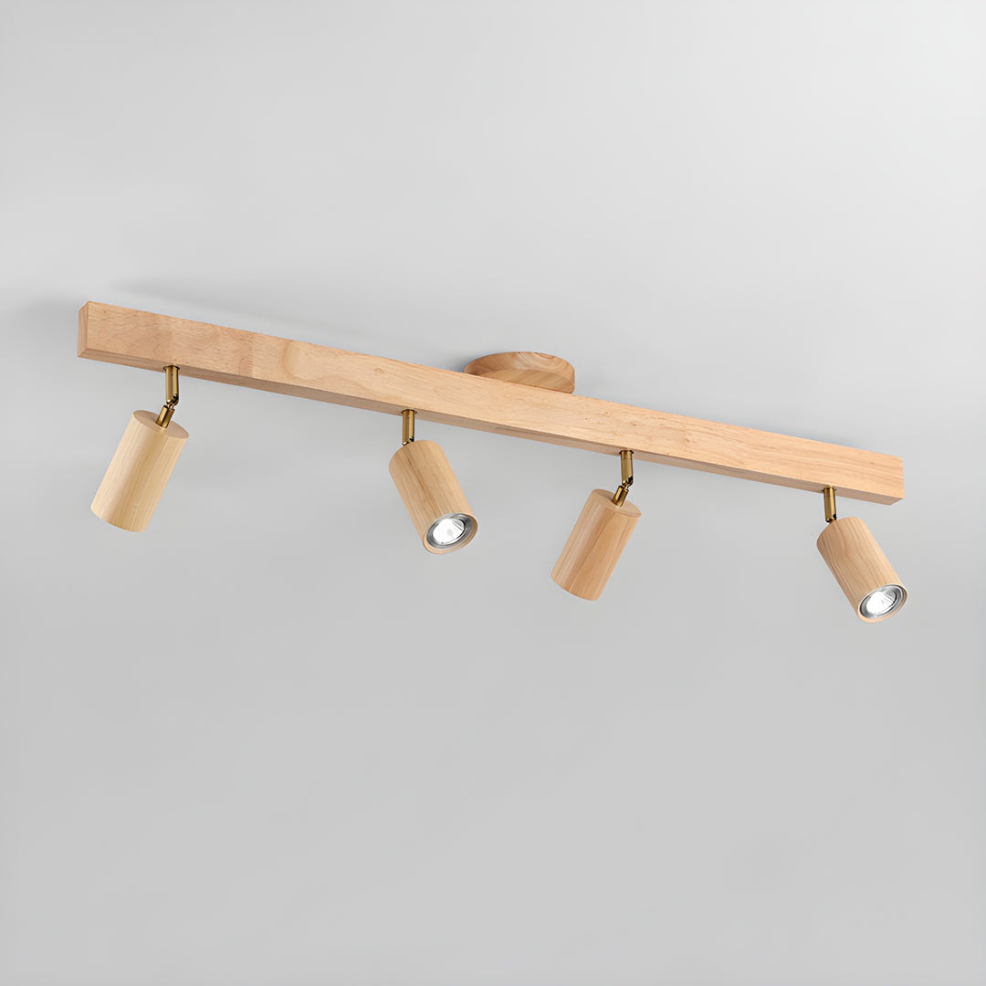 Natural Wood Beam Spotlight Light - Vakkerlight