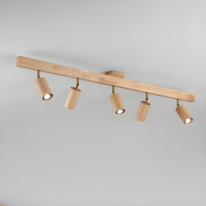 Natural Wood Beam Spotlight Light - Vakkerlight