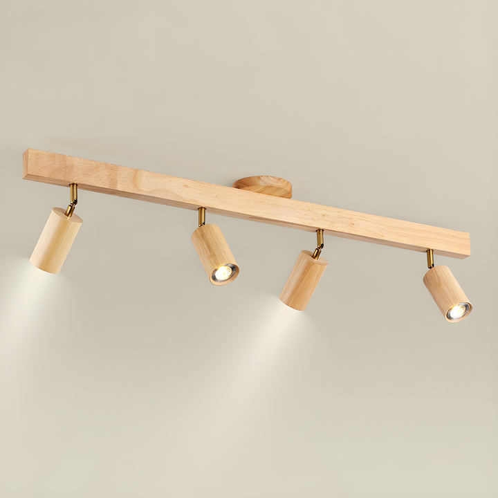 Natural Wood Beam Spotlight Light - Vakkerlight