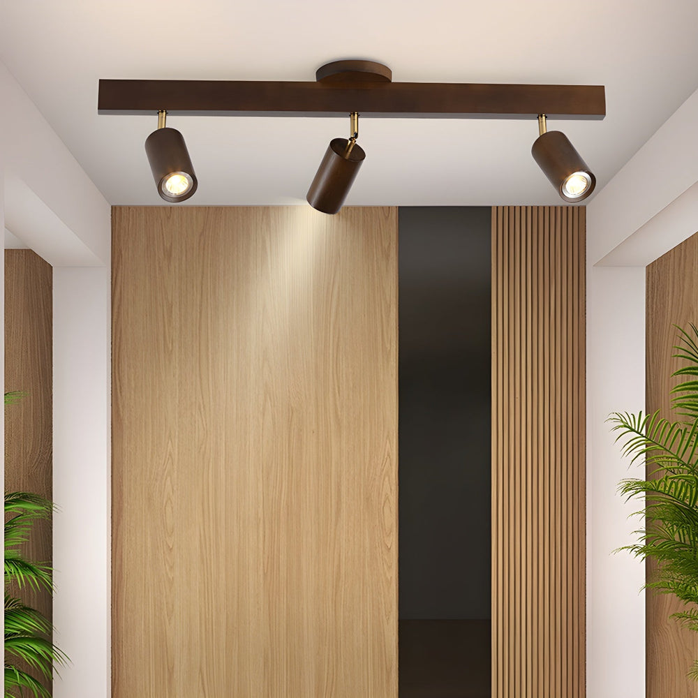 Natural Wood Beam Spotlight Light - Vakkerlight