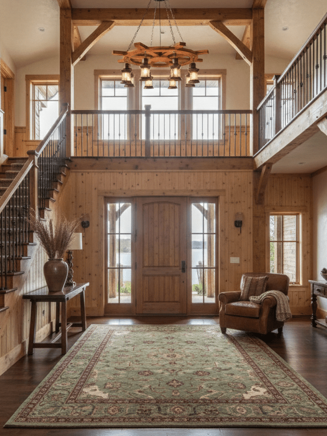 Nautical Industrial Style Wooden Chandelier - Vakkerlight