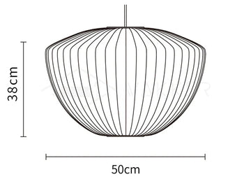 مصباح Crisscross Bubble المعلق — Dimension drawings 6