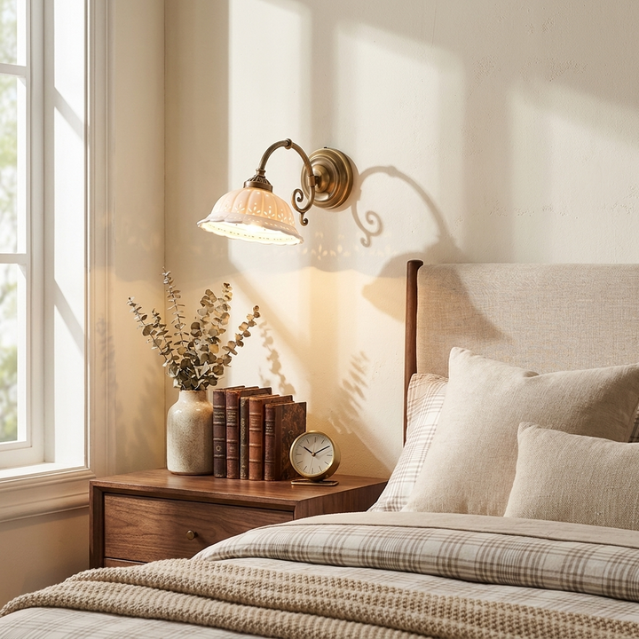Nerina Pierced Ceramic Wall Sconce