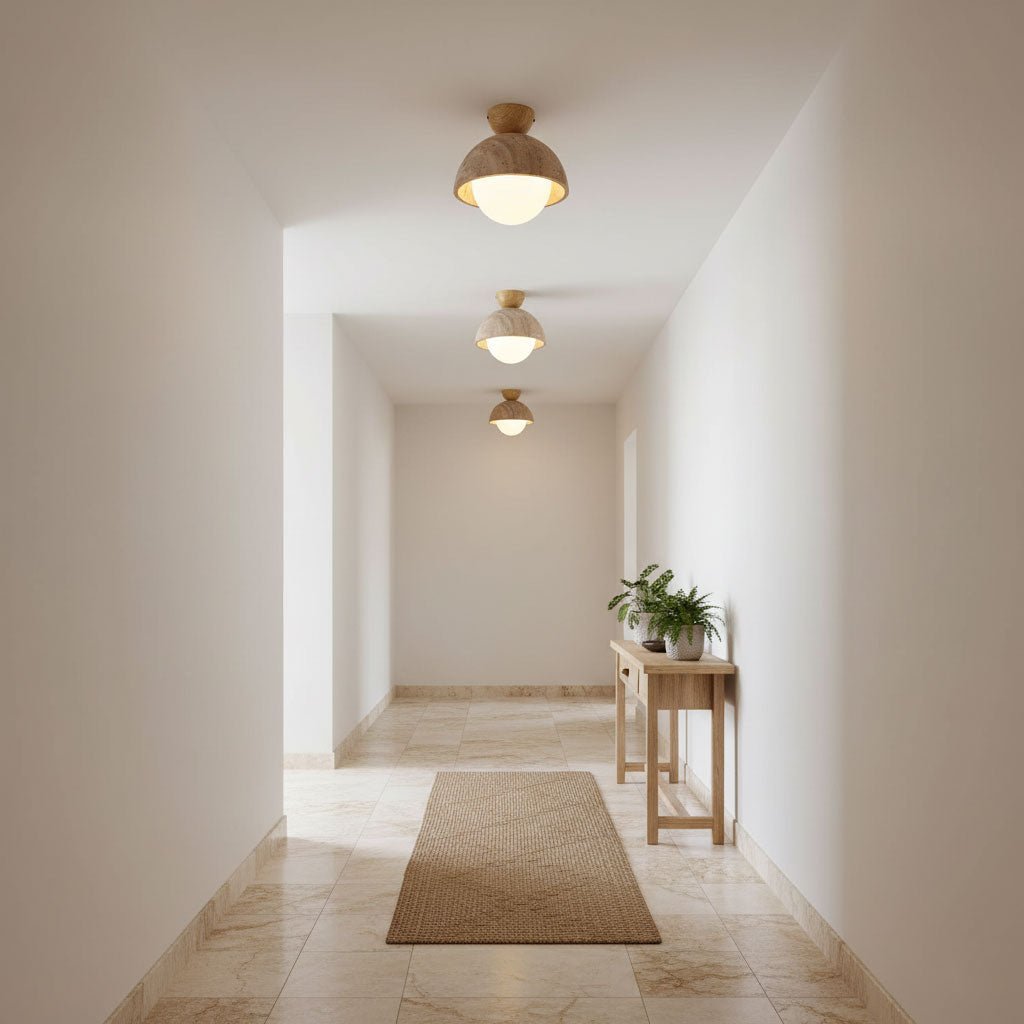 Nerio Travertine Ceiling Light - Vakkerlight