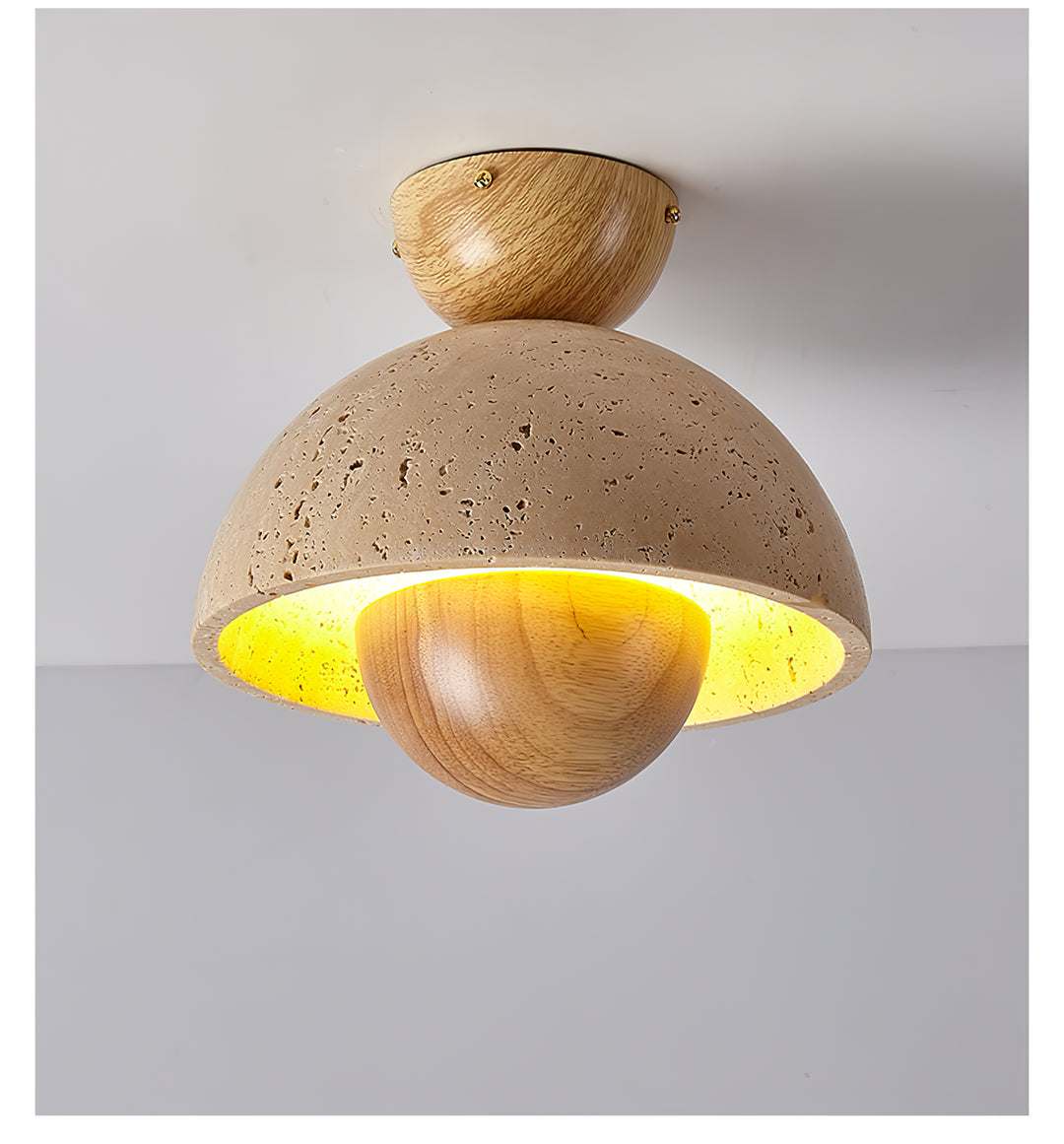 Nerio Travertine Ceiling Light - Vakkerlight