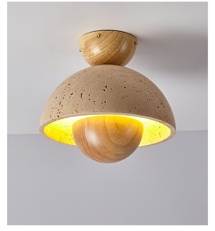 Nerio Travertine Ceiling Light - Vakkerlight