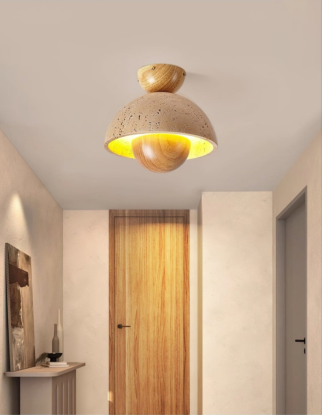 Nerio Travertine Ceiling Light - Vakkerlight