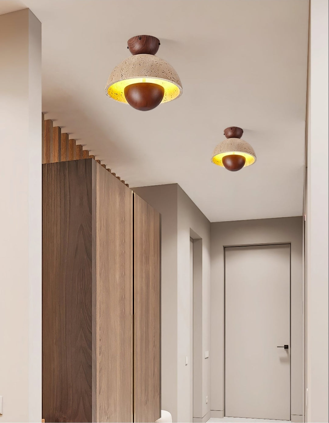 Nerio Travertine Ceiling Light - Vakkerlight