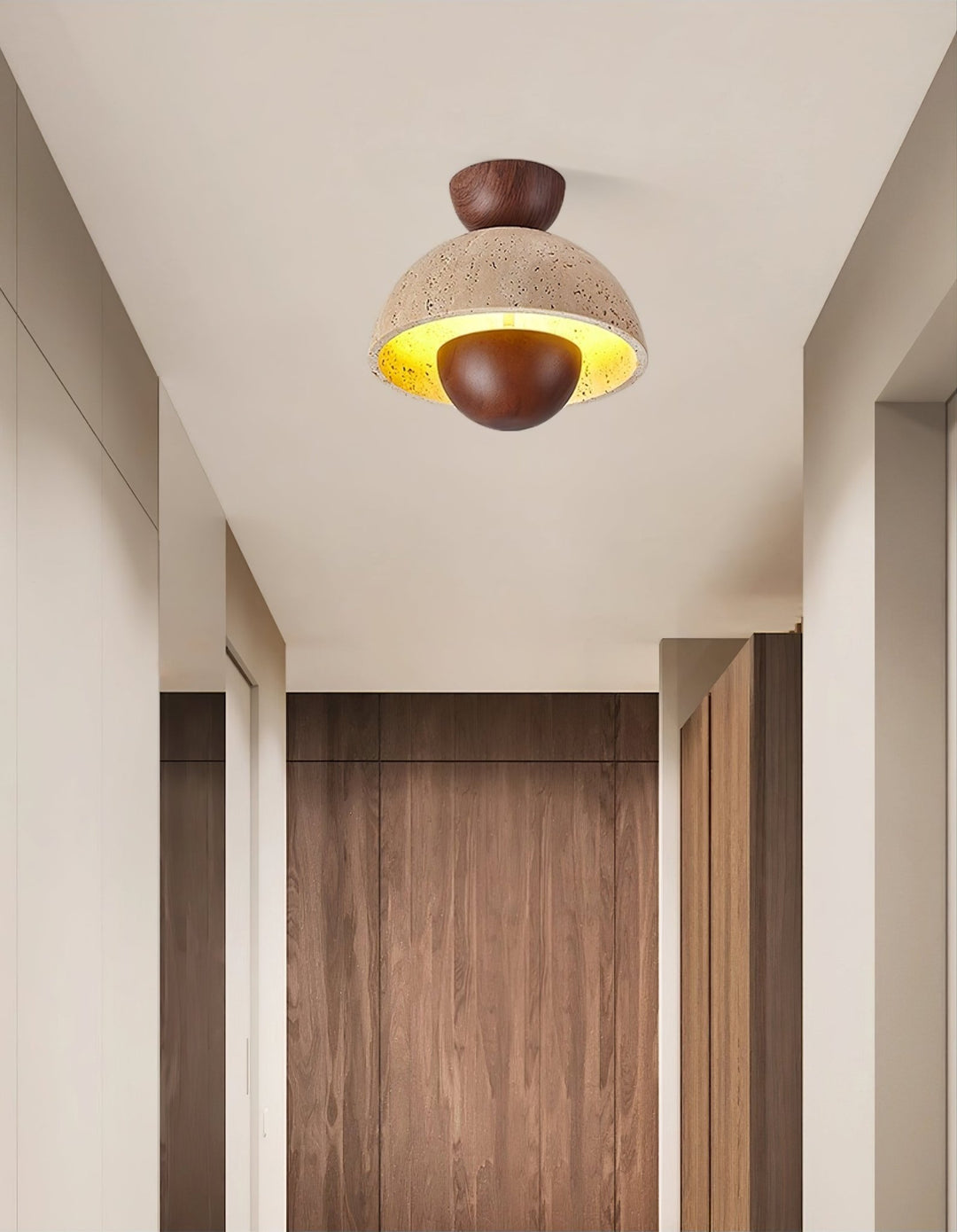 Nerio Travertine Ceiling Light - Vakkerlight