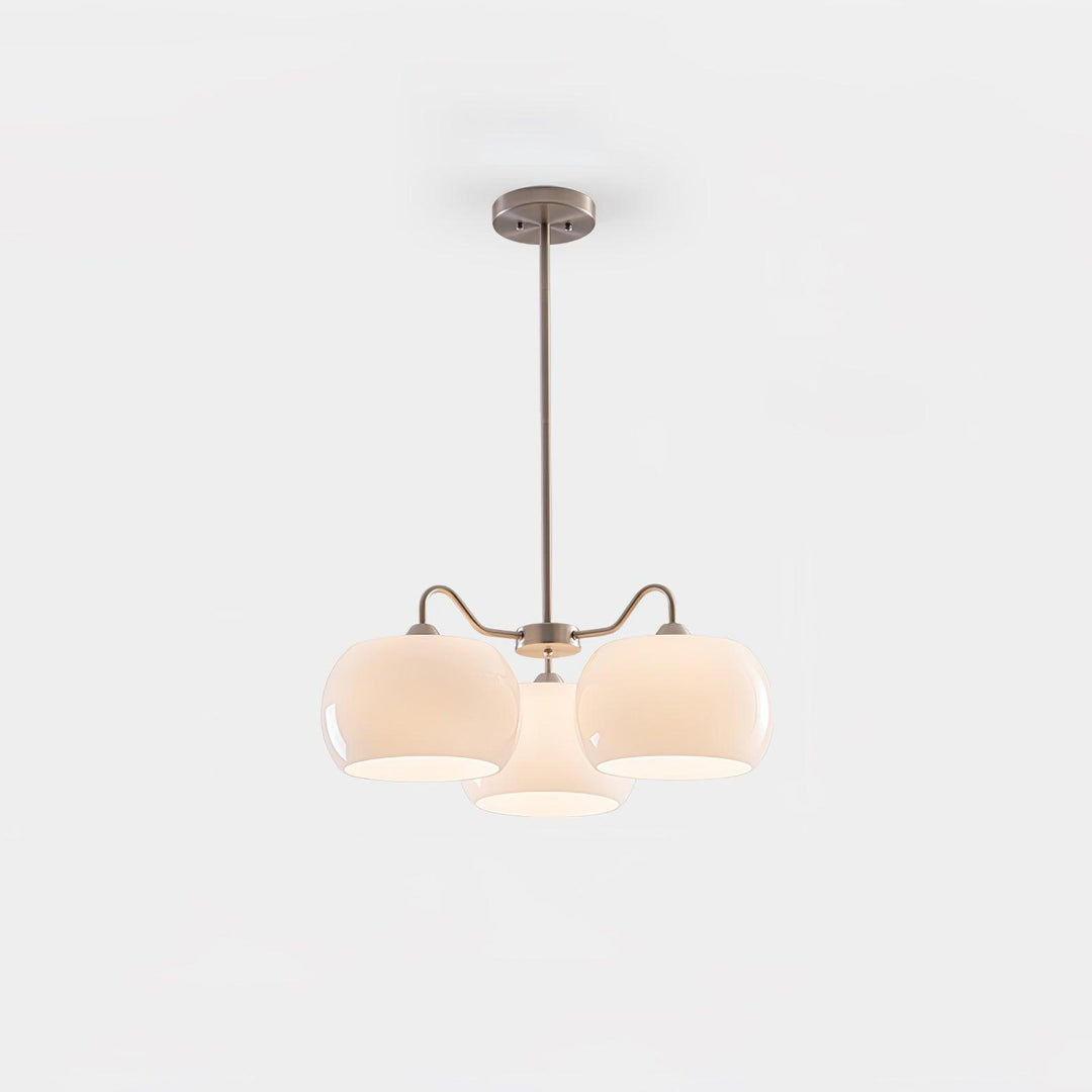 Nickel Glass Persimmon Chandelier - Vakkerlight