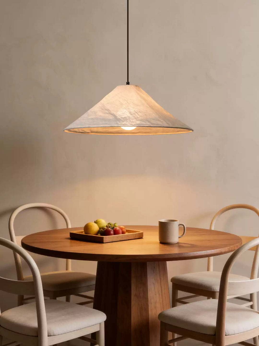 Nimbus Linen Cone Pendant Light