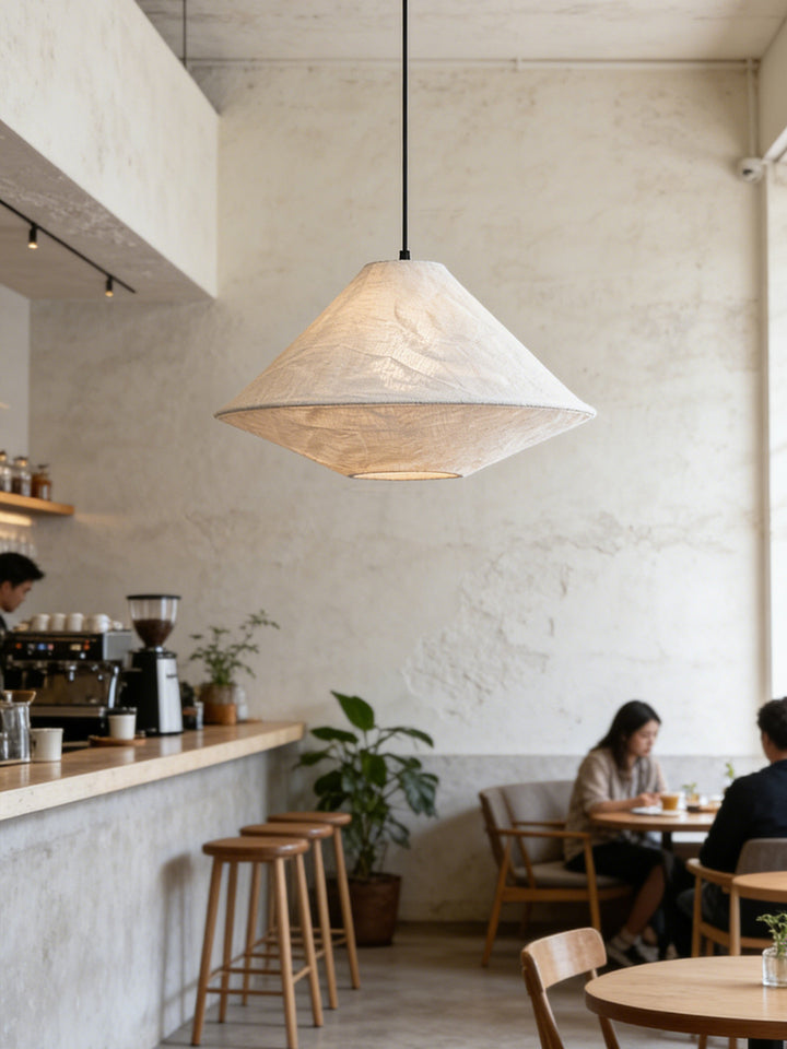Nimbus Linen Cone Pendant Light