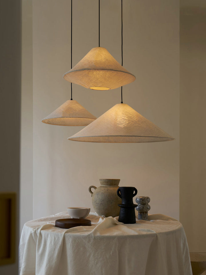 Nimbus Linen Cone Pendant Light