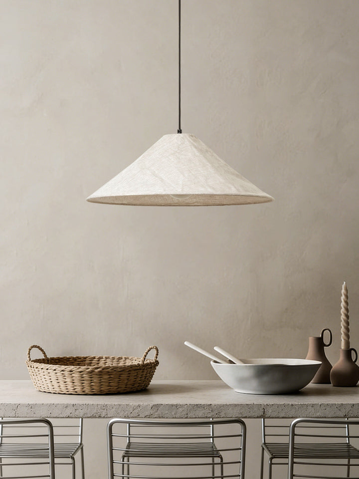 Nimbus Linen Cone Pendant Light
