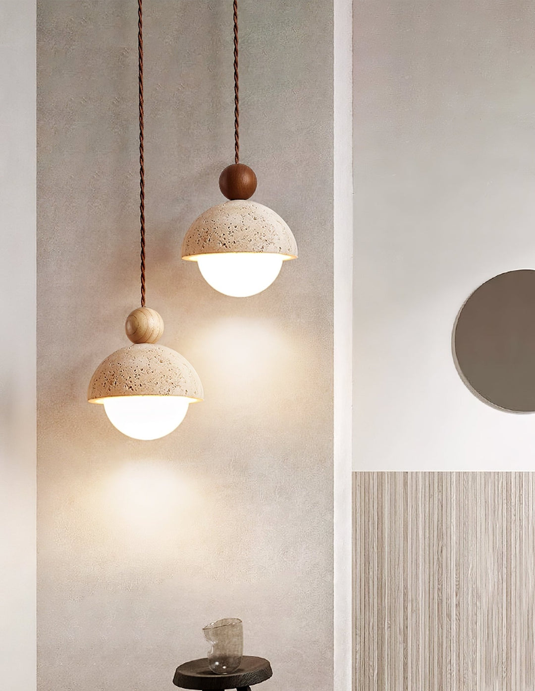 Niva Travertine Pendant Light - Vakkerlight