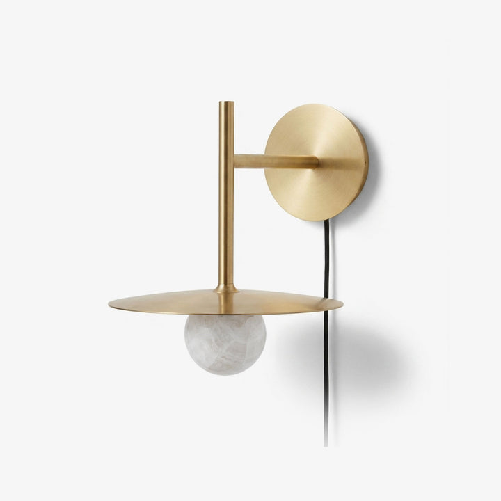 Nivara Alabaster Disc Wall Sconce