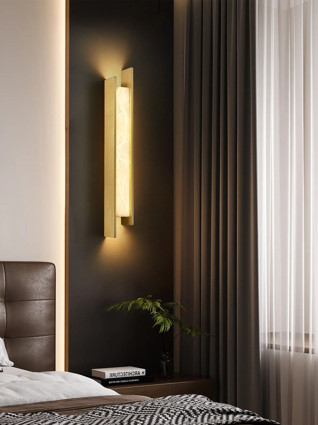 Nivora Alabaster Linear Wall Sconce - Vakkerlight